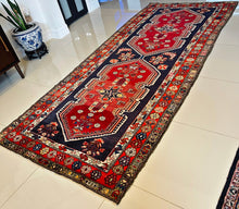 1950 PERSIAN ARDEBIL RUNNER RUG 4’ 4” x 10’ 1” (FEA.RUN.6332)