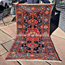 1950 PERSIAN TARUM RUG 4’ 1” x 7’ 3” (MED.FEA.160)