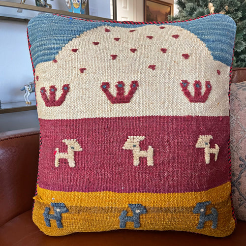 PERSIAN GABBEH KILIM PILLOW 18x18 (PIL.202)