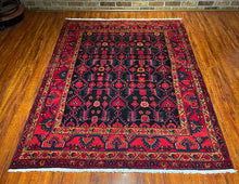 1950 PERSIAN BORUJERD RUG 4’ 9” x 6’ 9” (MED.74)