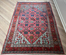 1930 PERSIAN ENJELAS RUG 4’ 5” x 7’ (MED.FEA.4151)