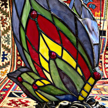 Handmade Tiffany Style Stained Glass Butterfly Table Lamp Night Light (LGHT184)