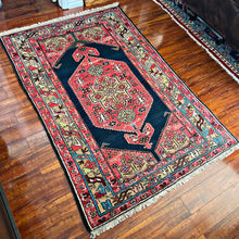 1930 PERSIAN ZANJAN RUG 4’ 1” x 6’ 1” (MED.FEA.174)