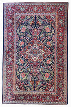1950 PERSIAN KASHAN RUG 4’ 4” x 6’ 7” (MED.FEA.256)