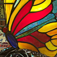 Handmade Tiffany Style Stained Glass Butterfly Table Lamp Night Light (LGHT185)