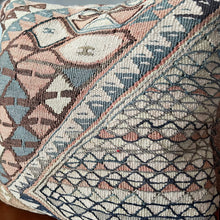 1950 TURKISH ANATOLIAN KILIM RUG PILLOW 16x16 (PIL.1212)