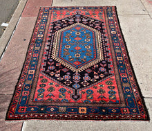 1930 PERSIAN ZANJAN RUG 4’ x 6’ 6” (MED.FEA.148)