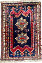 1940 PERSIAN AFSHAR RUG 4’ 6” x 6’ 6” (Med.3715)