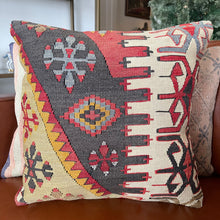 1950 TURKISH ANATOLIAN KILIM RUG PILLOW 16x16 (PIL.1213)