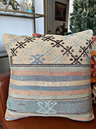1950 TURKISH KILIM PILLOW 18x18 (PIL.1233)