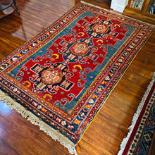 1930 PERSIAN ZANJAN RUG 4’ x 6’ 5” (MED.FEA.182)