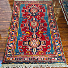 1930 PERSIAN ZANJAN RUG 4’ x 6’ 5” (MED.FEA.182)