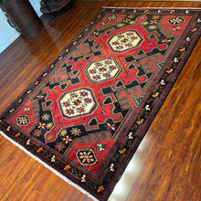 1950 PERSIAN SHAHSAVAN RUG 4’ 8” x 6’ 10” (MED.29)