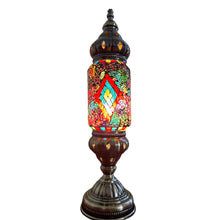 Handmade Turkish Moroccan Mosaic Table Lamp, Stained Glass Night Light (invl6)