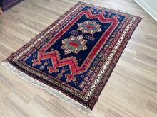 1940 PERSIAN AFSHAR RUG 4’ 6” x 6’ 6” (Med.3715)