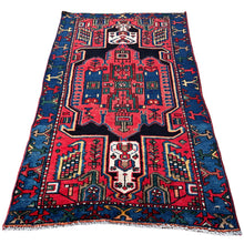 1950 PERSIAN HAMADAN RUG 3’ 2” x 5’ 7” (MED.7170)