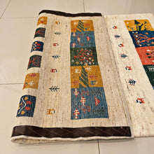 1980 PERSIAN QASHQAEI GABBEH RUG 2’ 9” x 4’ 2” (SMA.1913)