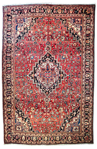 1950 PERSIAN JOZAN RUG 4’ 5” x 6’ 10” (MED.13)