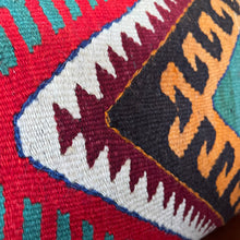 1950 TURKISH ANATOLIAN KILIM RUG PILLOW 16x24 (PIL.1229)
