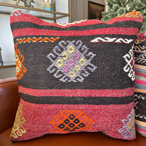 1950 TURKISH KILIM PILLOW 18x18 (PIL.1245)
