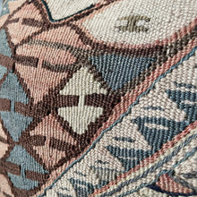 1950 TURKISH ANATOLIAN KILIM RUG PILLOW 16x16 (PIL.1212)