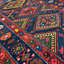1950 PERSIAN ZANJAN RUG 4’ 1” x 7’ 3” (MED.FEA.173)