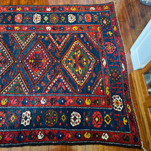 1950 PERSIAN ZANJAN RUG 4’ 1” x 7’ 3” (MED.FEA.173)
