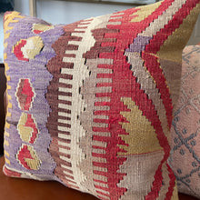 VINTAGE ANATOLIAN KILIM RUG PILLOW 16x16 (PIL.1204)
