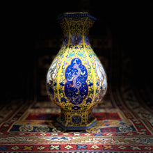 8 Chinese Porcelain hand-painted cloisonné vases including shipping.