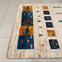 1980 PERSIAN QASHQAEI GABBEH RUG 2’ 9” x 4’ 2” (SMA.1913)