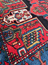 1950 PERSIAN HAMADAN RUG 3’ 2” x 5’ 7” (MED.7170)