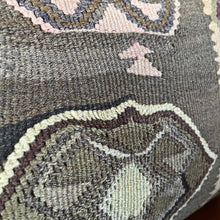 1950 TURKISH ANATOLIAN KILIM RUG PILLOW 16x24 (PIL.1230)