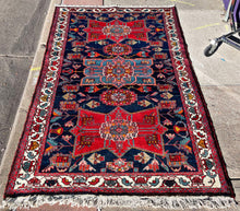 1950 PERSIAN SHAHSAVAN RUG 4x7 (MED.FEA.151)