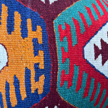1950 TURKISH ANATOLIAN KILIM RUG PILLOW 16x24 (PIL.1229)