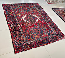 1930 PERSIAN QARAJEH (KARAJA) RUG 4’ 9” x 6’ 3” (MED.FEA.458)