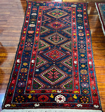 1950 PERSIAN ZANJAN RUG 4’ 1” x 7’ 3” (MED.FEA.173)