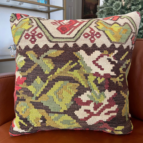 1950 TURKISH KILIM PILLOW 18x18 (PIL.1235)