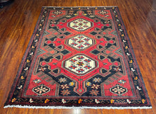 1950 PERSIAN SHAHSAVAN RUG 4’ 8” x 6’ 10” (MED.29)