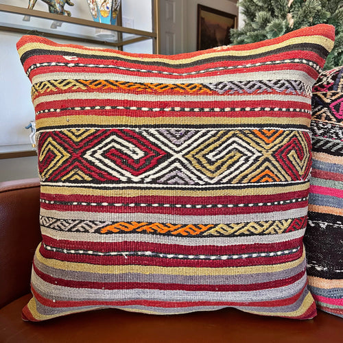 1950 TURKISH KILIM PILLOW 18x18 (PIL.1246)