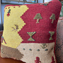 PERSIAN GABBEH KILIM RUG PILLOW 18x18 (PIL.201)