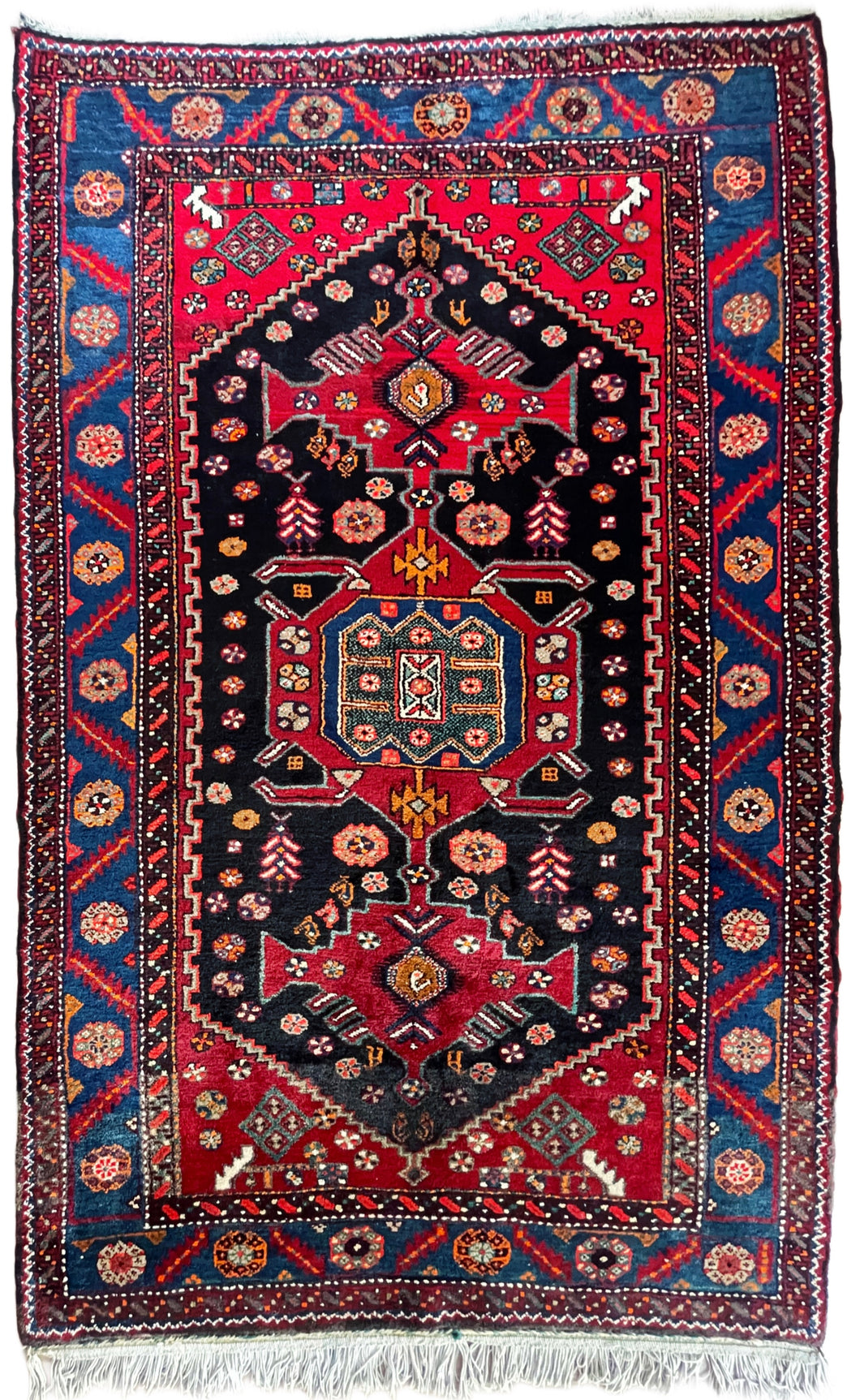 1950 PERSIAN ZANJAN RUG 4’ 6” x 7’ 3” (MED.7101)