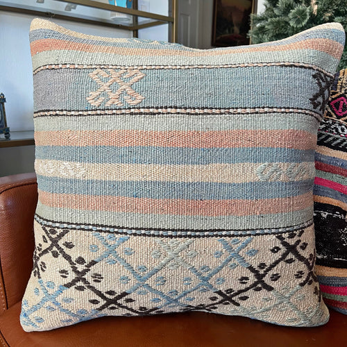 1950 TURKISH KILIM PILLOW 18x18 (PIL.1242)