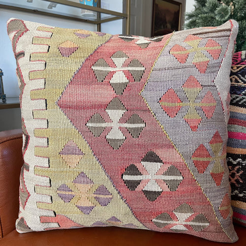 1950 TURKISH KILIM PILLOW 18x18 (PIL.1240)