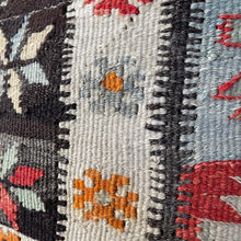 1950 TURKISH ANATOLIAN KILIM RUG PILLOW 16x16 (PIL.1195)