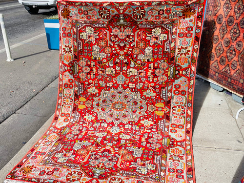 1970 PERSIAN NAHAVAND RUG 5x7 (MED.FEA.3007)