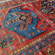 1930 PERSIAN BIDJAR RUG 4’ 3” x 7’ 9” (MED.FEA.155)