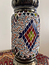 Handmade Turkish Moroccan Mosaic Table Lamp, Stained Glass Night Light (invl4)