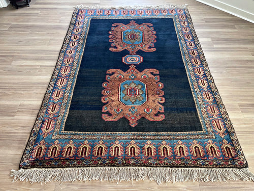 1950 PERSIAN TALEGHAN RUG 4’ 11” x 7’ (MED.6336)