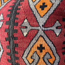 VINTAGE ANATOLIAN KILIM RUG PILLOW 16x16 (PIL.1201)