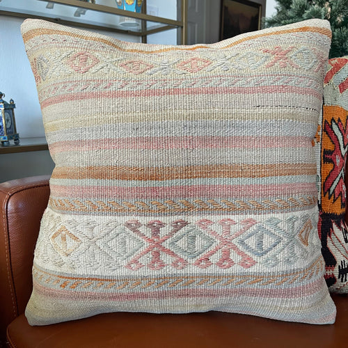 1950 TURKISH KILIM PILLOW 18x18 (PIL.1239)